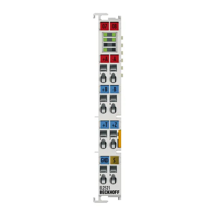 EL2521-0124, BECKHOFF, EtherCAT, I/Os: real-time Ethernet down to each I/O module.