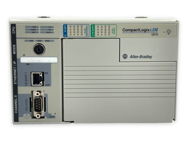 1769-L23E-QB1B, Allen Bradley, CompactLogix 5370 L2 Controller, 2 EtherNet/IP ports, 750KB memory, 16 DC in, 16 DC out