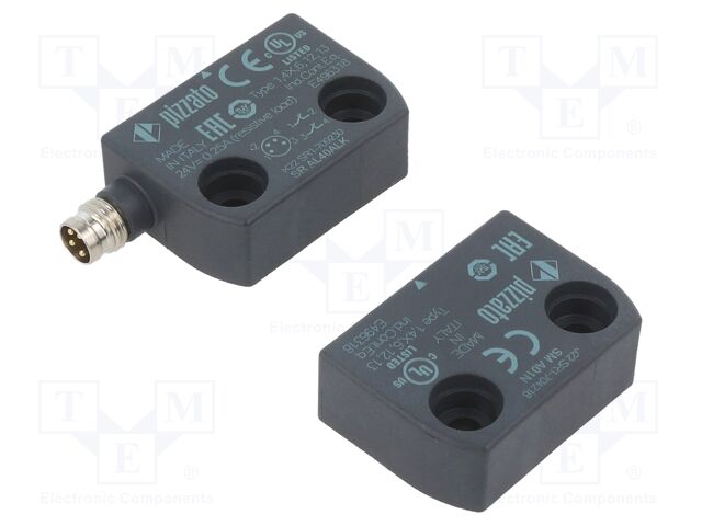 SR AL40ALK-A01N, PIZZATO ELETTRICA, Interruptor de seguridad: magnético; SR-A; NC x2; IP67; plástic,