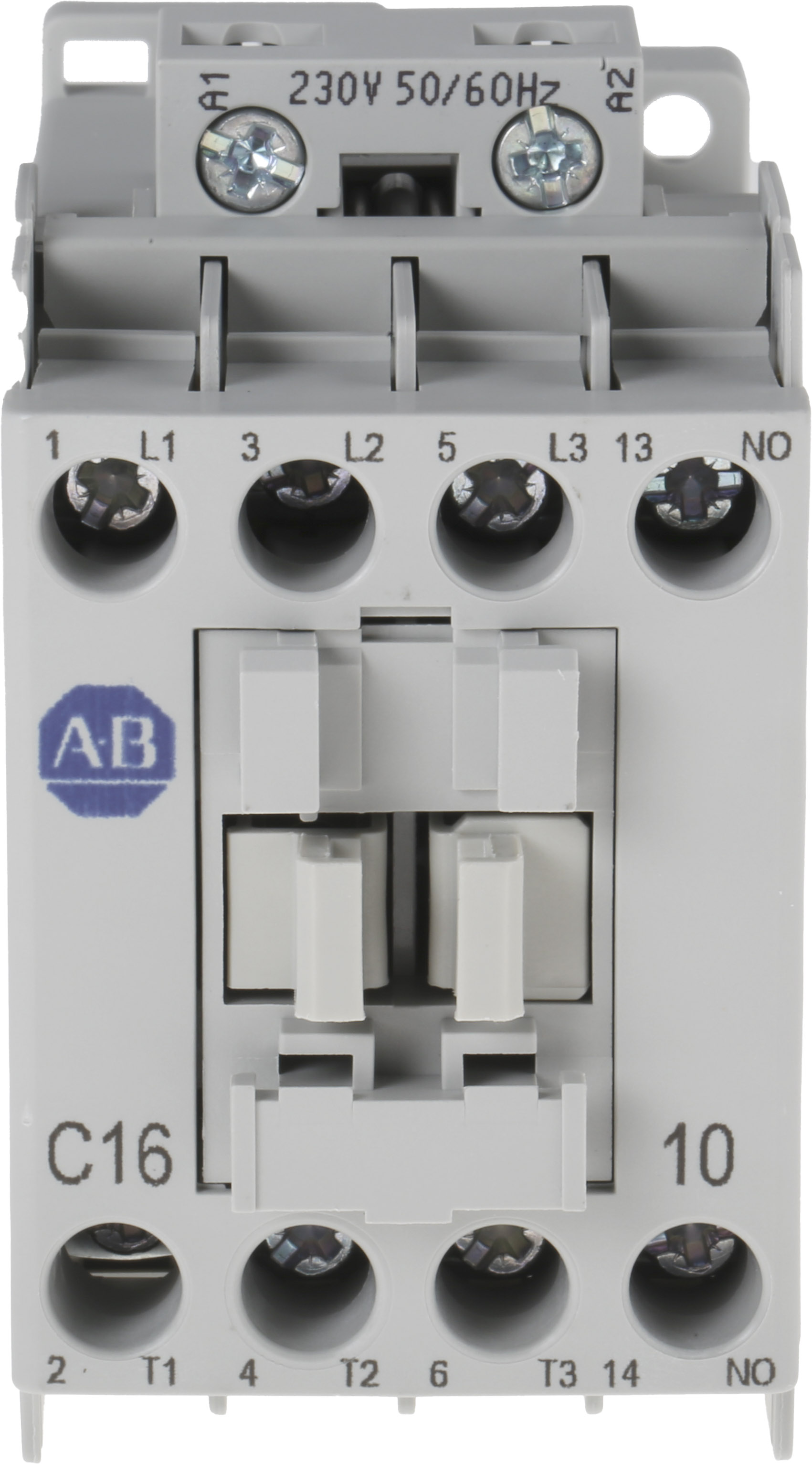 100C16KF10, Allen Bradley, Contactor, 230 V ac Coil, 3-Pole, 16 A, 7.5 kW, 3NO, 690 VAC.