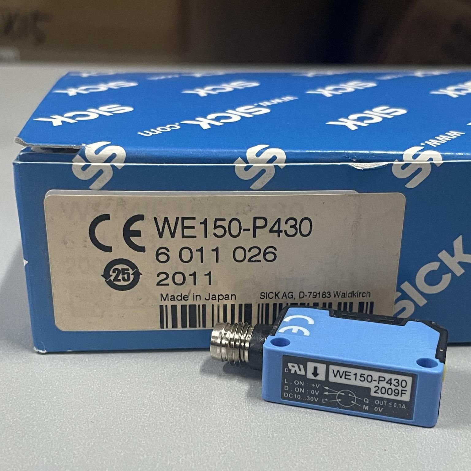 WS/WE150-P430, SICK, Sensor Fotoeléctrico, 4.4m, PNP, Haz Pasante, 10 a 30V,