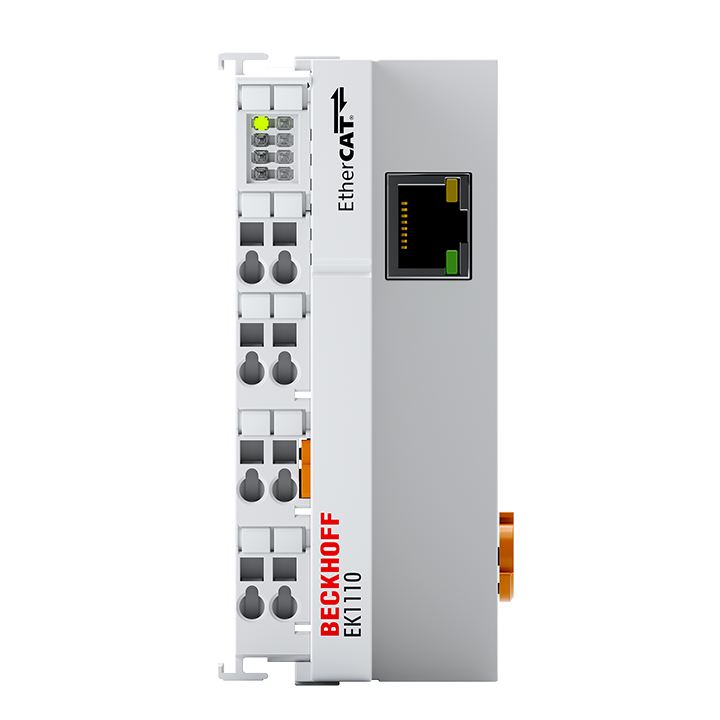 EK1110, Beckhoff Automation, Extension EtherCAT, Conversión de señales E-bus a Ethernet 100BASE-TX