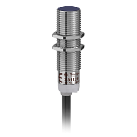 XS112BLPAL2, Telemecanique, Sensor, inductivo, XS1 M12, L: 44mm, brass, Sn2mm, 12..24VDC, cable 2m. arrow