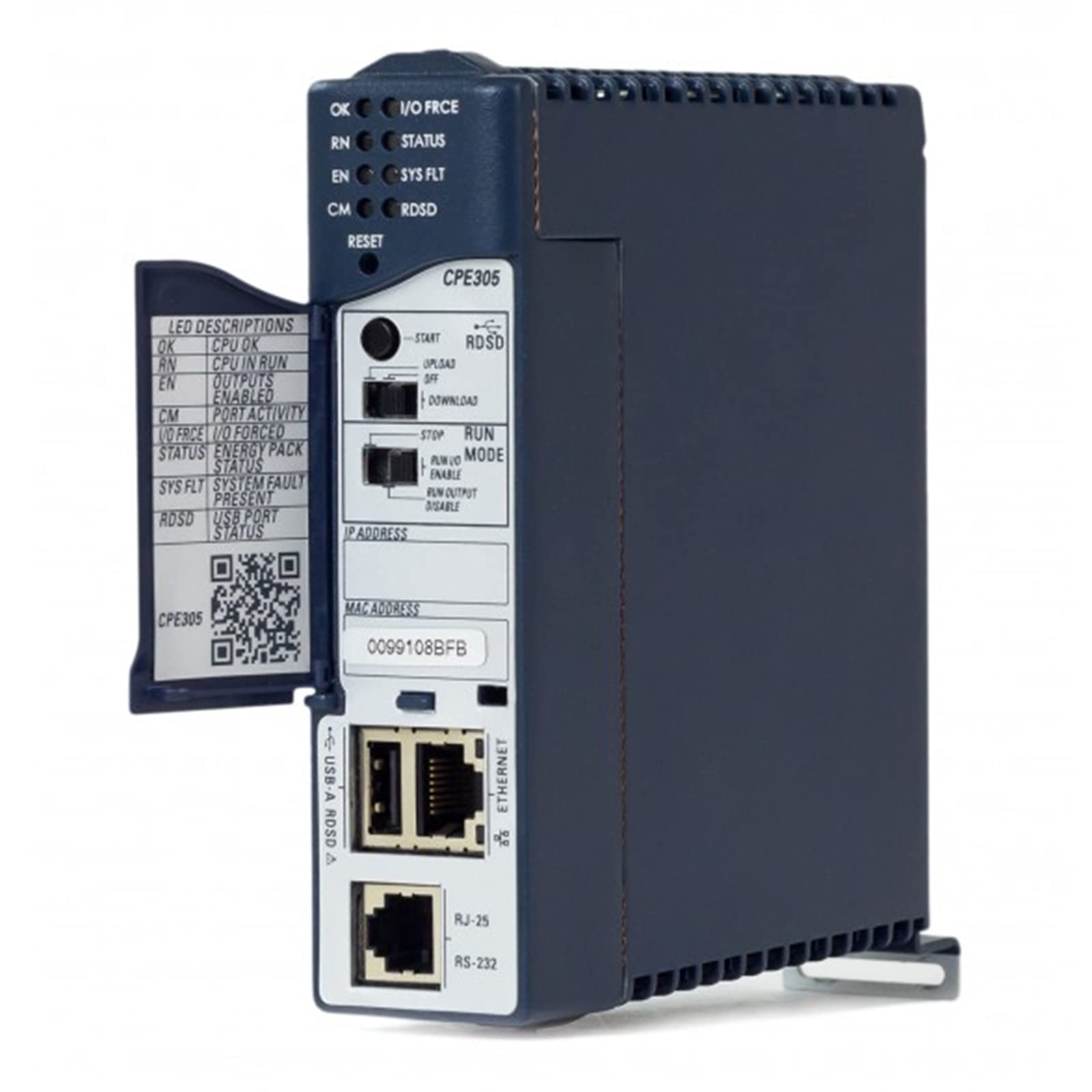 IC695CPE305, Ge Fanuc, CPU de 1 GHz GE Fanuc PACSystems RX3i Series con un puerto serie RS-232, interfaz Ethernet, así como 5 MB
