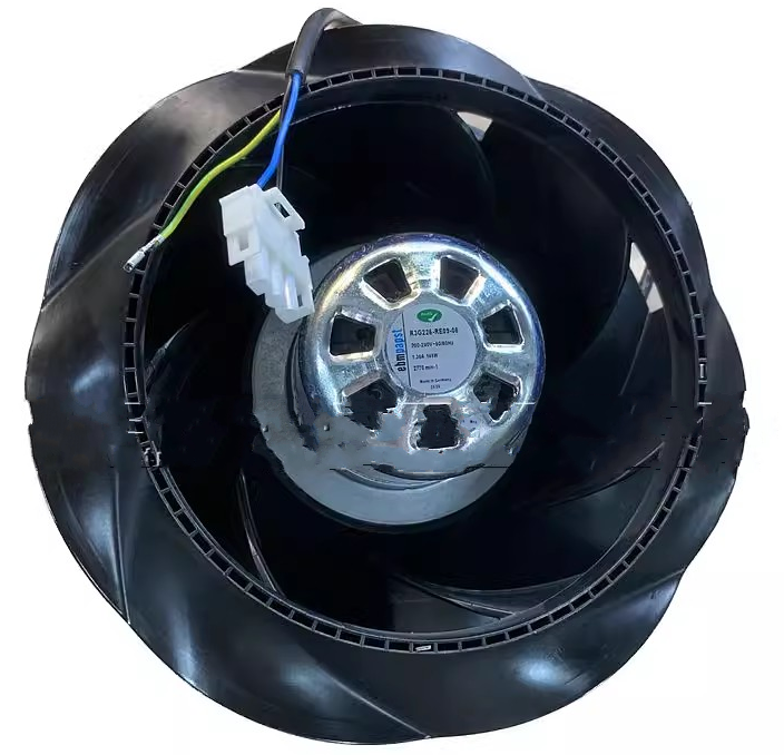 R3G225-RE09-08, Ebmpapst, Ventilador, motorizado de CA con cojinetes de bolas centrífugos de 230 V y de 200 V a 240 V