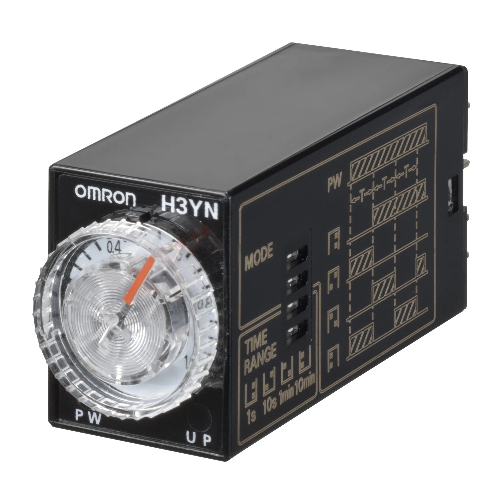H3YN-2 DC24, Omron, Temporizador, enchufable, 8 pines, multifunción, modelo de corto alcance de 0,1 s-10 m, DPDT, tensión de alimentación de 24 VCC