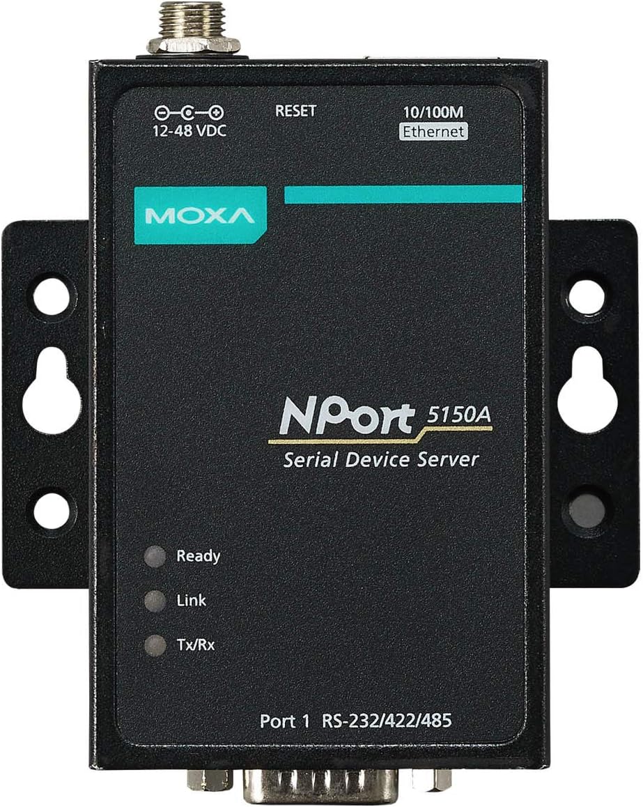 NPort 5150A, MOXA, Argentina, Servidor de dispositivo RS-232/422/485 de 1 puerto, temperatura de funcionamiento de 0 a 60 °C