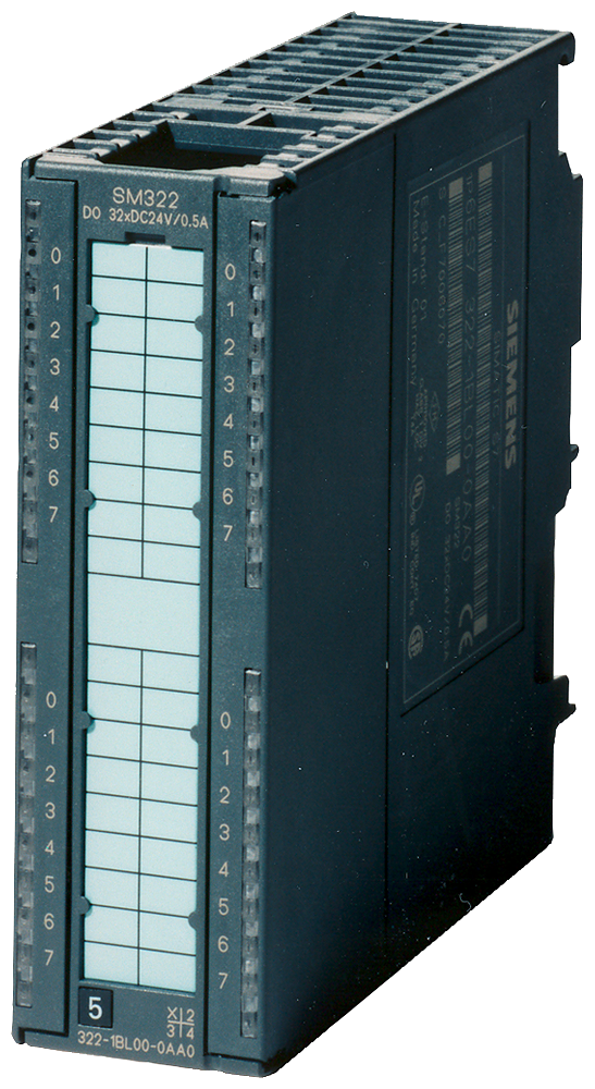 6ES7322-1BL01-0AA0, Siemens, SIMATIC S7-300 SM 322 Digital Output Module, (32) 24V DC Digital Outputs (4 Groups of 8)