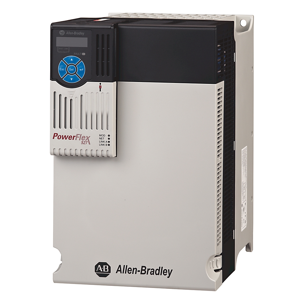 25C-D013N114, Allen Bradley, Variador de CA PowerFlex 527 con puerto dual EtherNet/IP integrado, 480 VCA, trifásico, 7,5 HP, 5,5 kW