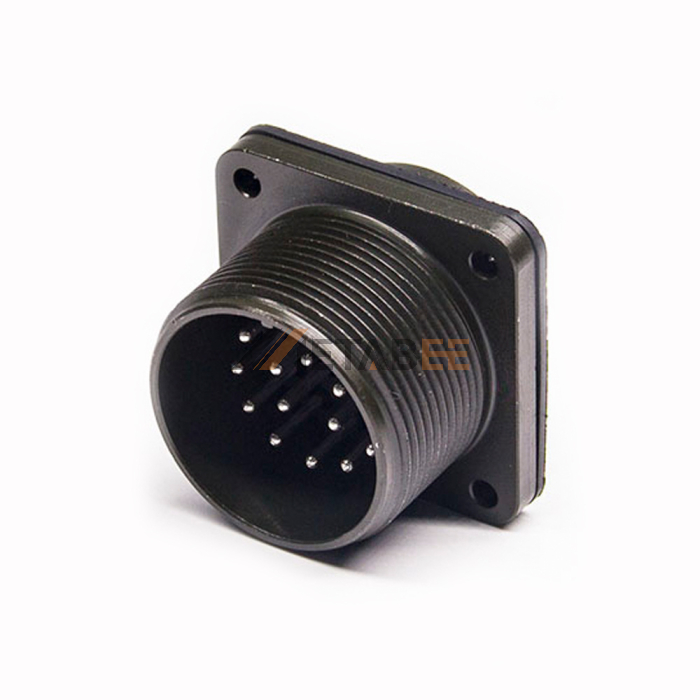 MS3102A20-29P, MITSUBISHI,SERVO, Circular Connector, Box Mount Receptacle, 17 Contacts, Solder Pin, Threaded