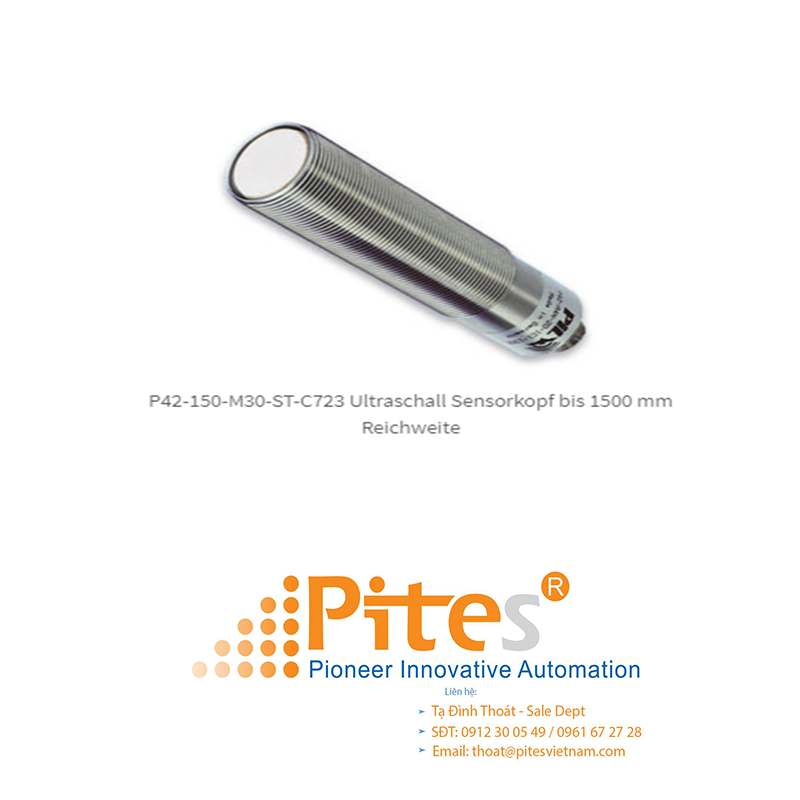 P42-150-M30-ST-U2P-RS485-C723, PIL, Sensor de distancia, ultrasónico, de hasta 1500 mm de distancia de detección, RS485