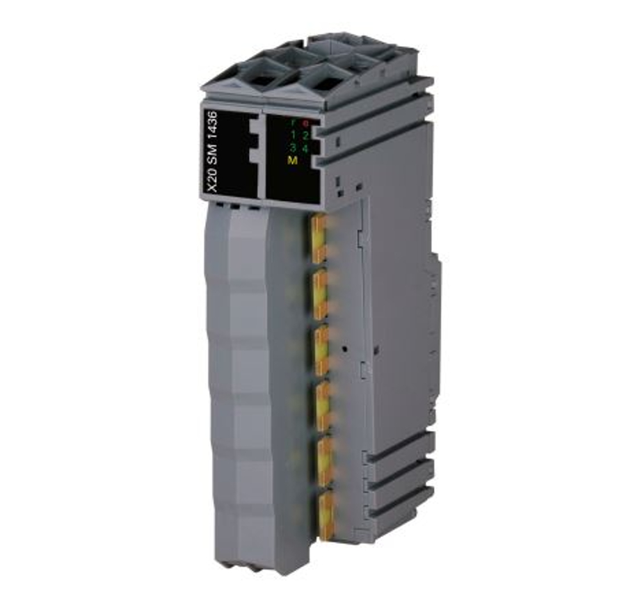 X20SM1436, B&R, Módulo motor paso a paso, X20, 1 conexión de motor. 4 entradas digitales 24 VDC, disipador.