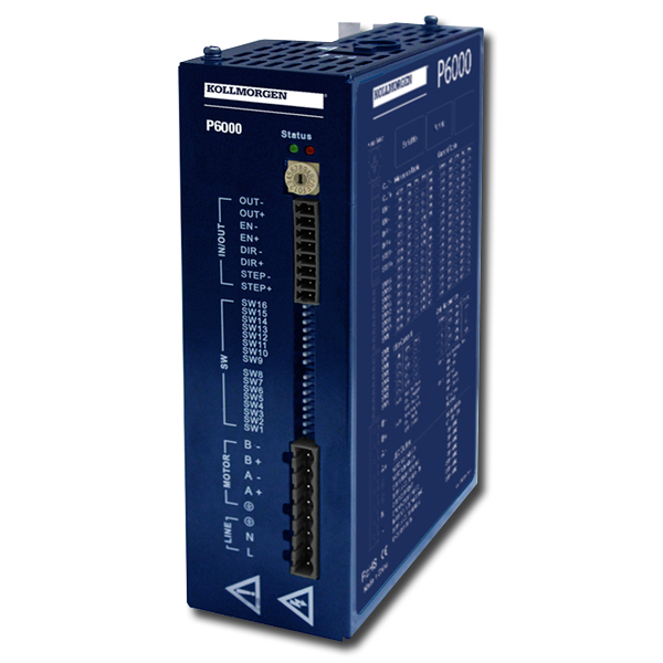 P60660-SDN-000, Kollmorgen,  Stepper Driver Microstepping drive, 8.0A Peak, 120/240 VAC w/connectors