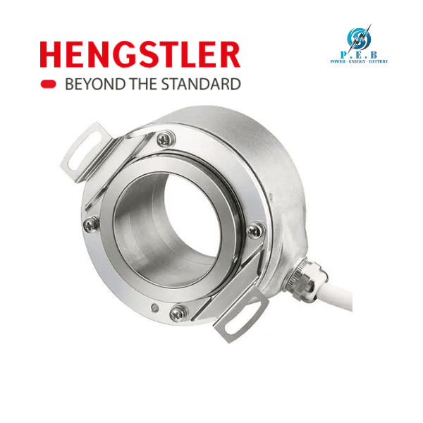 RI76TD/ 2048AX.4X30TF-K0-S, Hengstler, Codificador rotatorio de eje hueco, eje de 30 mm, diámetro de 76 mm, 2048 PPR, 5 V CC, salida RS422 + sensor, cable de 10 m, IP64