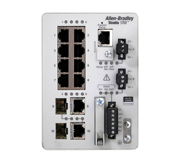 1783-BMS10CGN , Allen Bradley,  Stratix 5700, 8 puertos de cobre 10/100, 2 puertos combinados (ranuras de cobre o SFP) 10/100/1000,