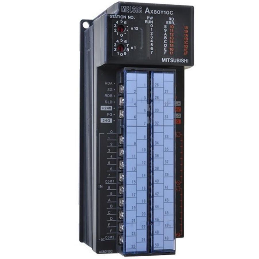 AX80Y10C, Mitsubishi Melsec PLC, unidad combinada de entrada y salida digital,