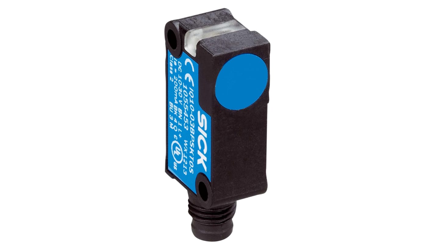 IQ10-03BPSKW2S, SICK, Block-Style Proximity Sensor, 3 mm Detection, PNP Output, 10 → 30 V