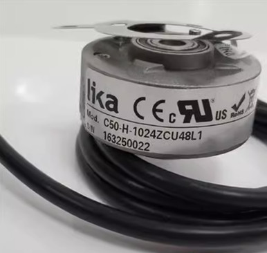 C50-H-1024ZCU48L1, LIKA, Codificador incremental óptico. Compacto, tamaño 50 mm. Mediante eje hueco.