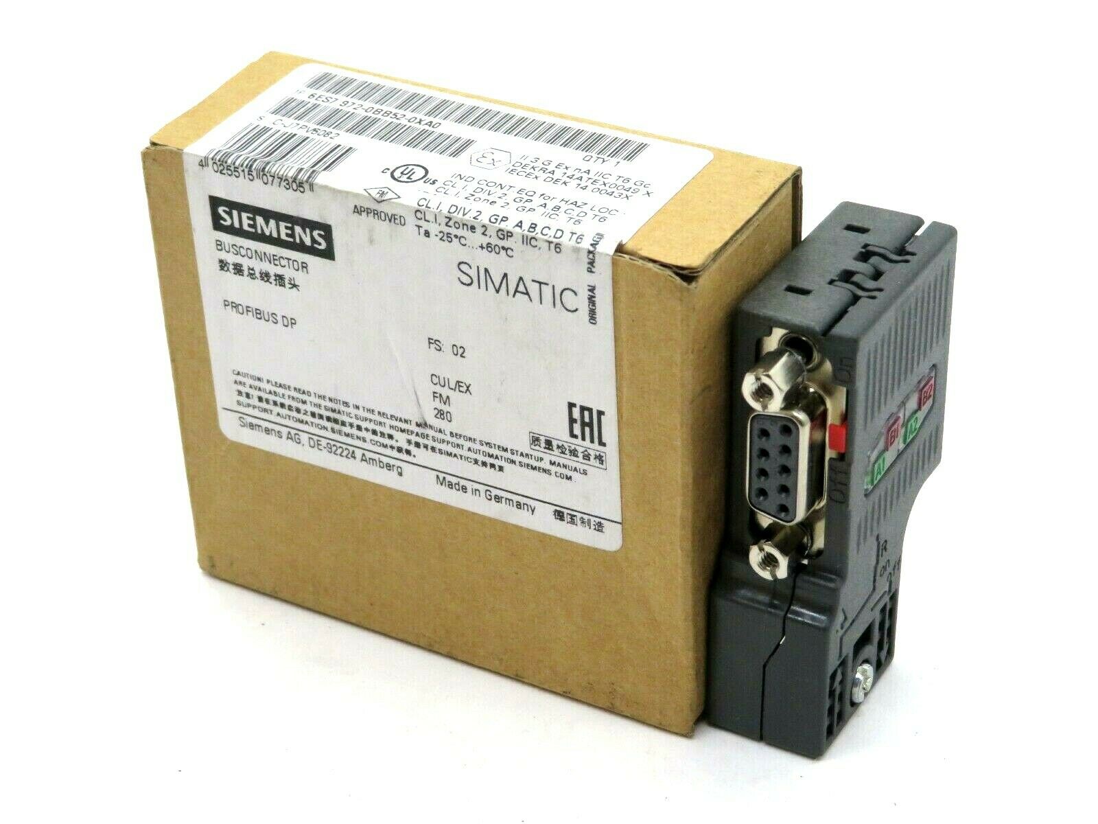 6ES7972-0BB52-0XA0, Siemens Busconnector