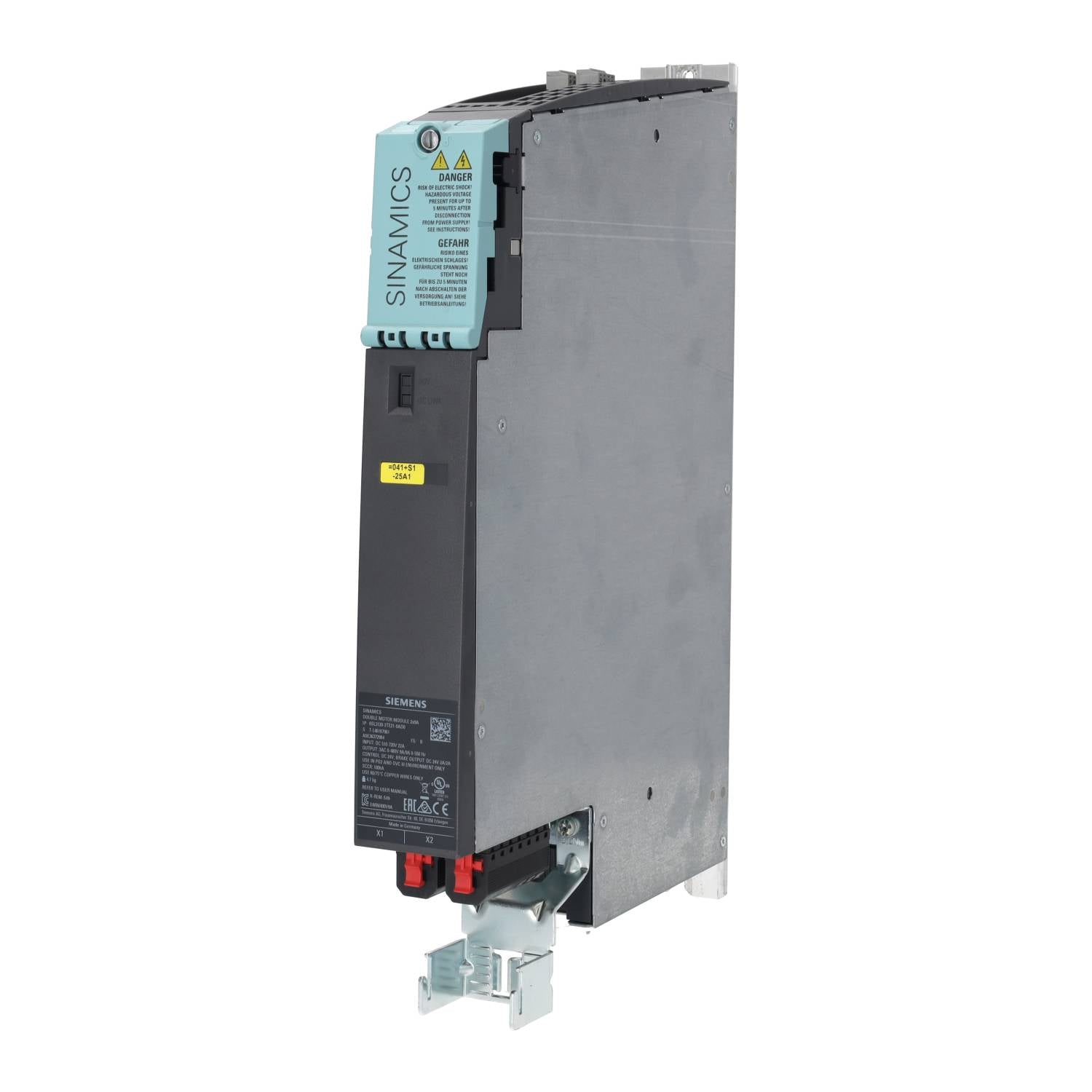 6SL3120-2TE21-0AD0, Siemens, 7 HP Sinamics S120 Double Motor Module, for Fans, 8KW