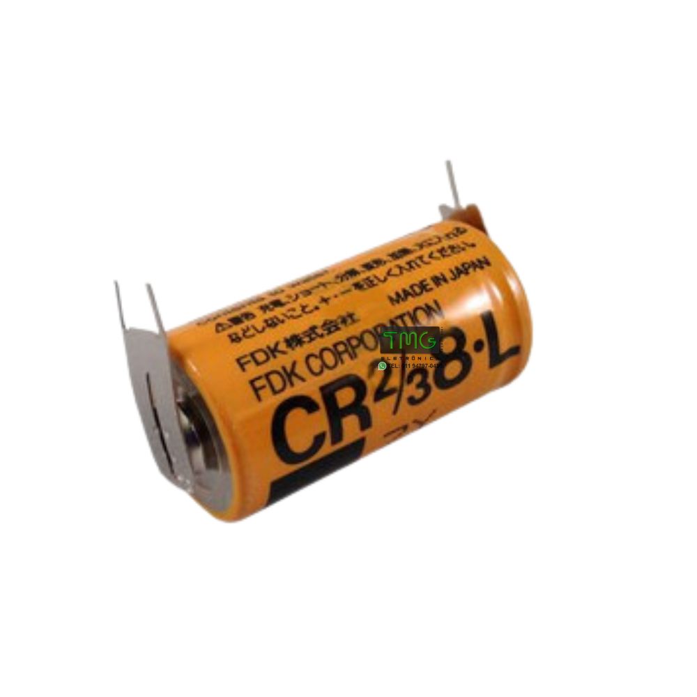 CR2/3 8-L, Fuji electric, Bateria, Compatible para Fanuc, CNC, PLC Battery 3Volt, 1750mAh ;