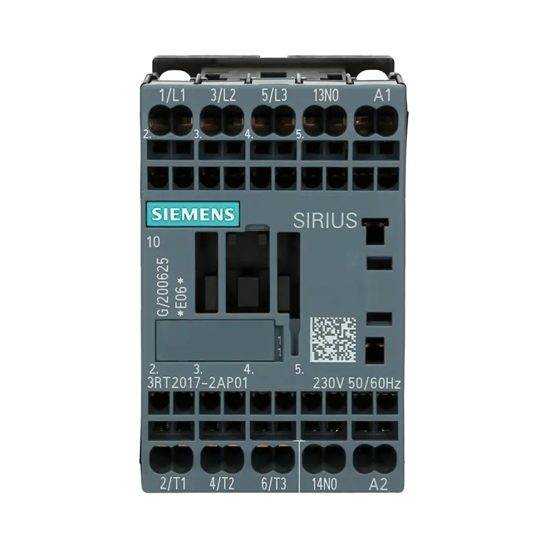 3RT2017-2AP01, Siemens, contactor de potencia, AC-3e/AC-3, 12 A, 5,5 kW/400 V, tripolar, 230 V AC, 50/60 Hz,