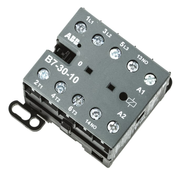 B7-30-10-P, ABB, Contactor, de 3 polos, 3 NA, 20 A, bobina 240 V, 5,5 kW.