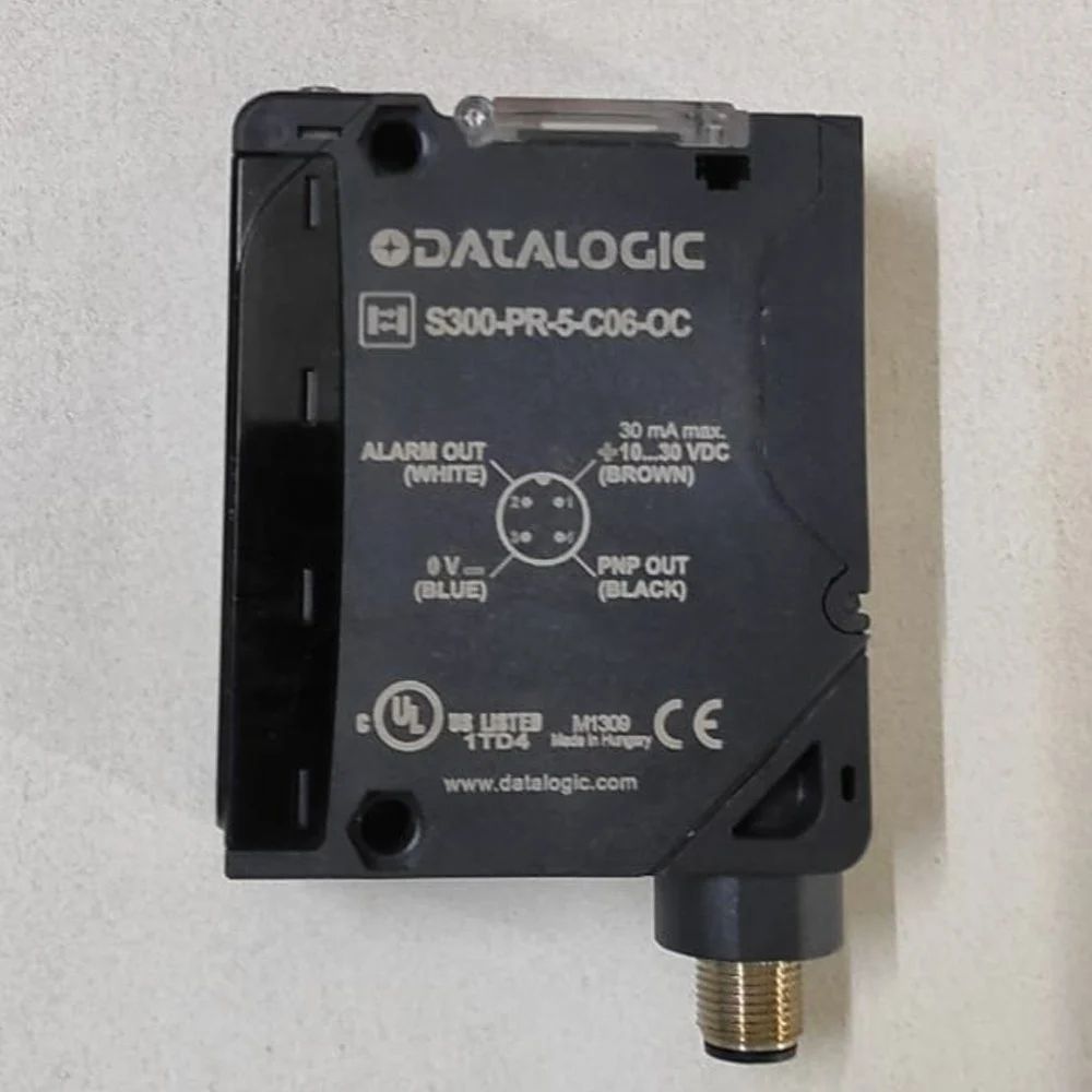 S300-PR-5-C06-OC Datalogic, sensor, Supresión de fondo, conector sn:5m, M12, CC