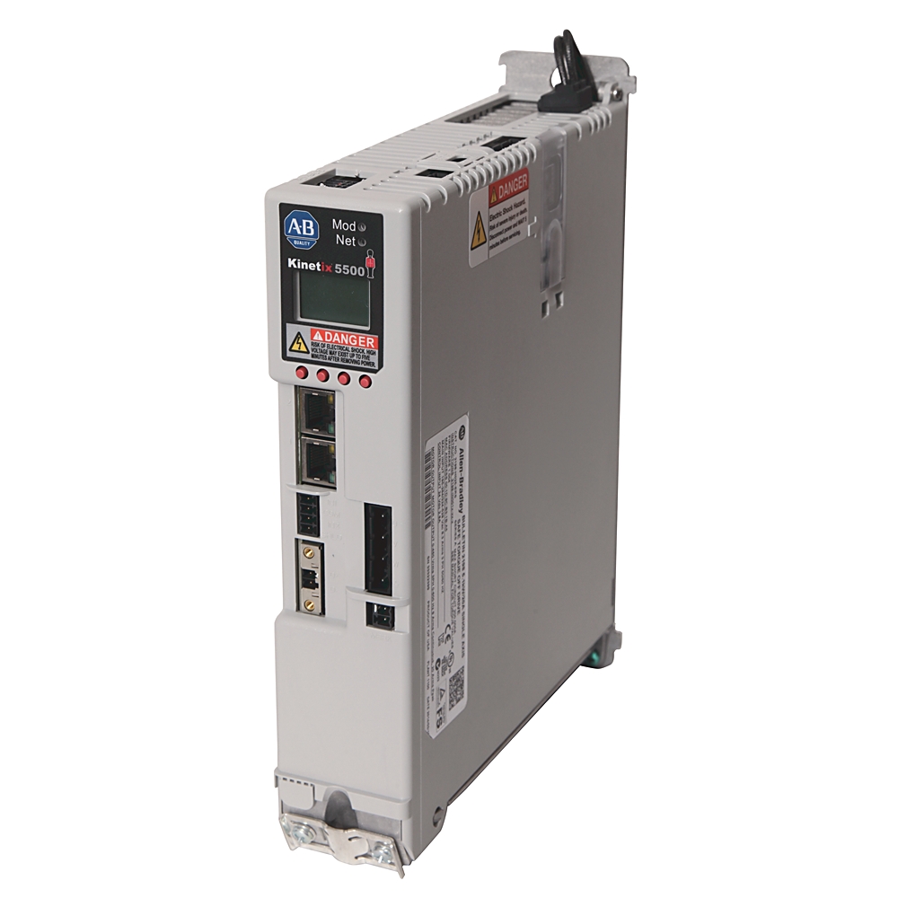 2198-H040-ERS, Allen Bradley, Kinetix 5500, Servoaccionamientos Ethernet/IP, Trifásico, Salida de corriente máxima de 32,5 A. Alimentación de 190 a 528 V CA.