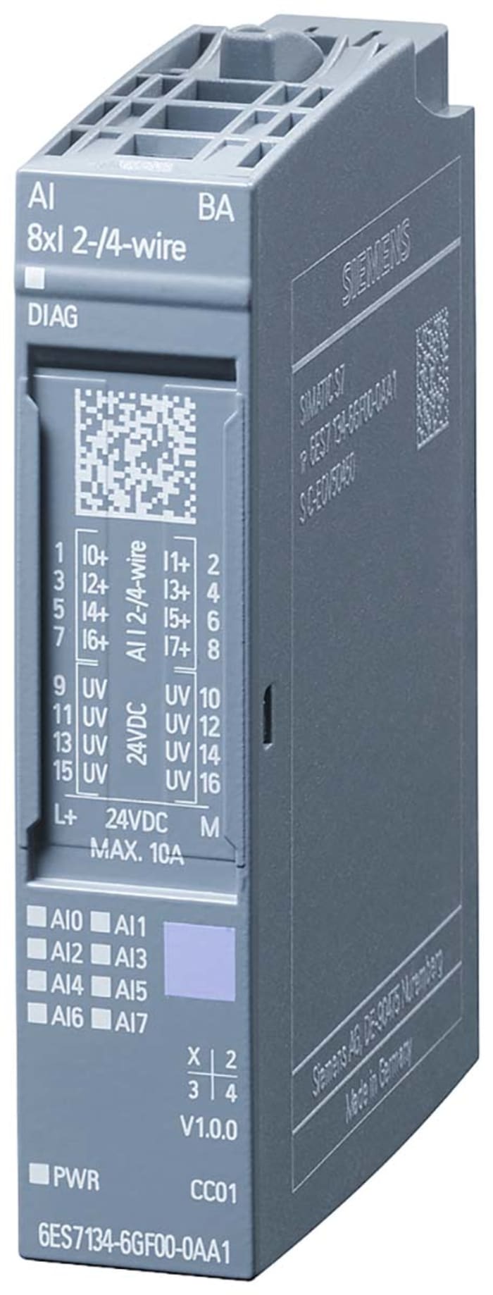 6ES7134-6GF00-0AA1, Siemens, Módulo de entradas analógicas