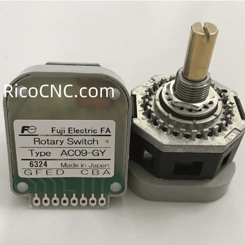 AC09-GY, Fuji, Interruptor rotativo tipo CA M9nut, código binario complementario, posición de ajuste de 0 a 23, ángulo: 15, FUJI,