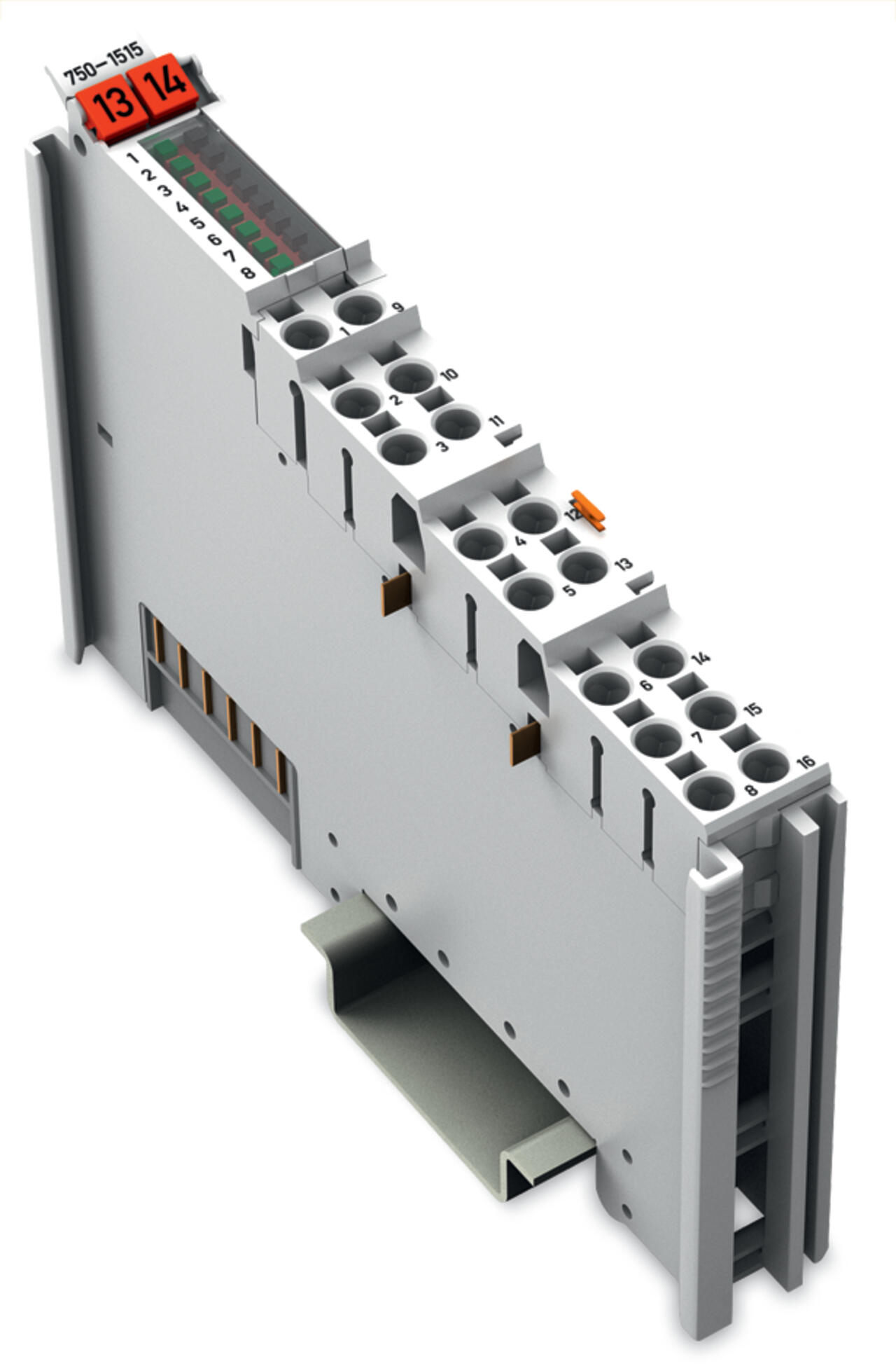 750-1515, WAGO, 8-Canales Modulo de Salida Digital, 24 Vdc, 0.5 A, 2-Conductor Conector