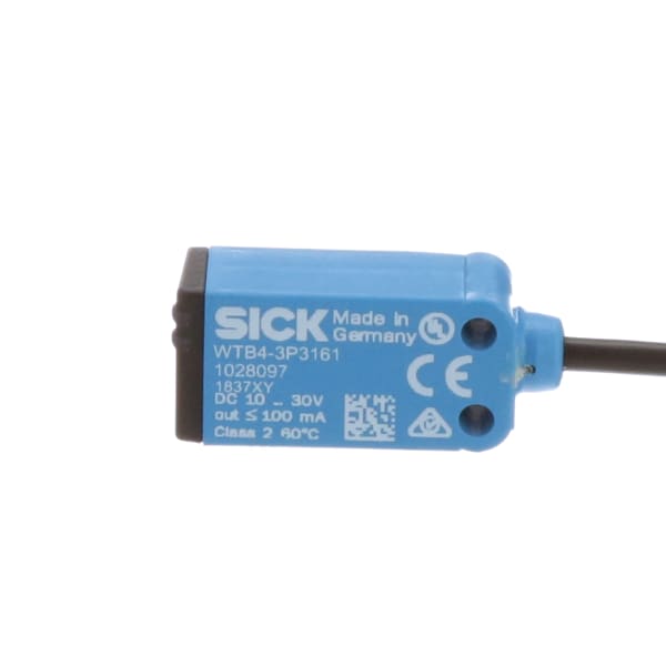 WTB4-3P3161, Sick, Sensores, fotoeléctricos, miniatura, Rectangular, Rango de detección máx. 4 mm ... 150 mm 1). Rango de detección. 15 mm ... 150 mm 1