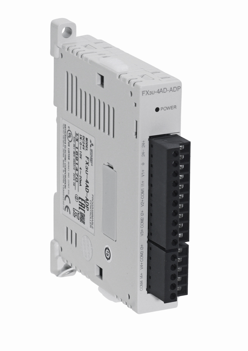 FX3U-4AD-ADP Mitsubishi  Analog input module; 12 bit; 4 analog inputs for current or voltage
