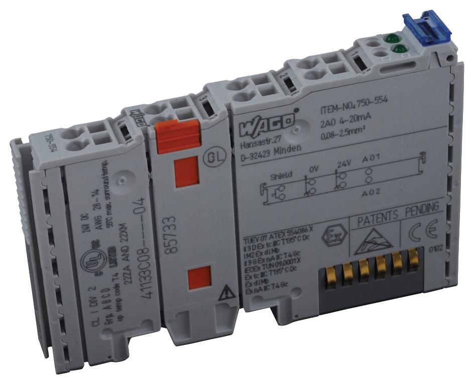 750-554, Wago, Modulo de Salida analógica 2CAN 4-20mA, Argentina, proveedor