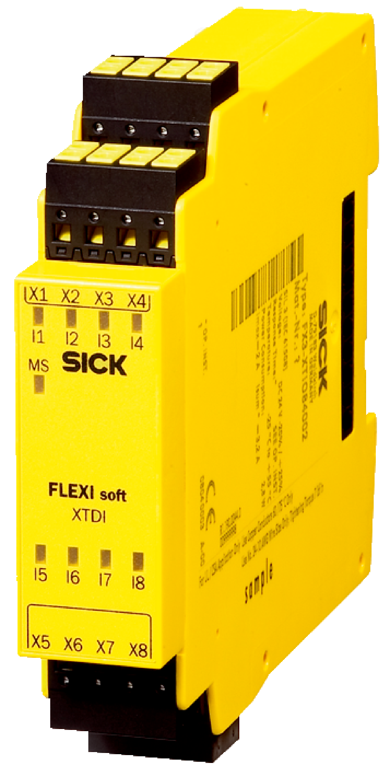 FX3-XTDI80002, SICK, Flexi Soft, Módulo de E/S, Entradas seguras: 8 Compatibles con Flexi Loop