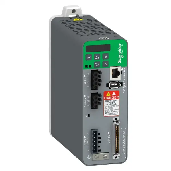 LXM26DU07M3X, Schneider Electric, Lexium 26 - Sinple y trifásico, Servo Motor, 200...230 V - 750 W