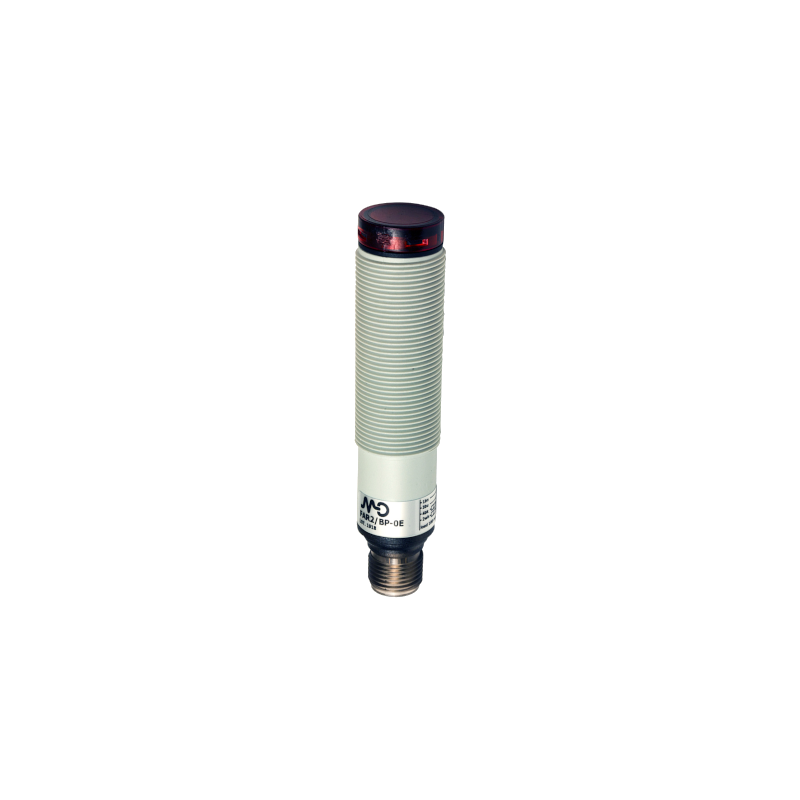 FAI8/BP-0E MICRO DETECTORS, Sensor fotoeléctrico axial difuso de 1000 mm, ajuste PNP