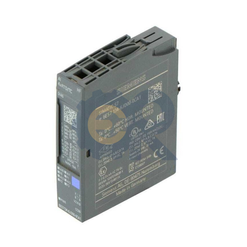 6ES7134-6JD00-0CA1, Siemens, SIMATIC ET 200SP, módulo de entrada analógica, AI 4xRTD/TC High Feature, adecuado para tipo de BU A0, A1