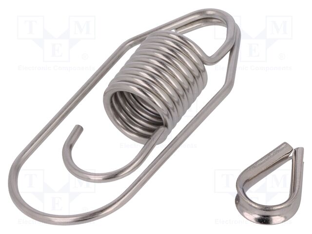 VF AF-ME80, PIZZATO, MUELLE DE SEGURIDAD , RESORTE, CON OREJA PARA APRIETE DE CUERDA FC/FD/FL/FP.