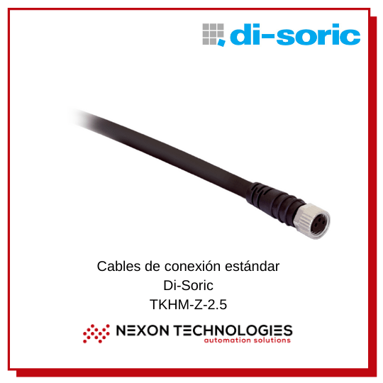 TKHM-Z-2.5, Di-Soric, Cable de Conexion de sensor, Type Gold-plated plug-in contacts