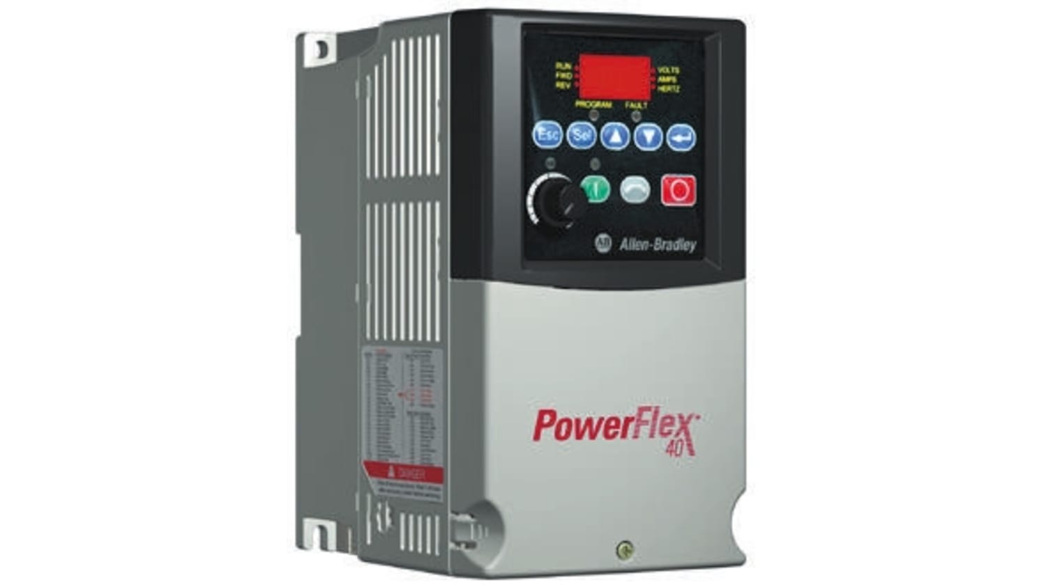 22B-D1P4N104, ALLEN BRADLEY, POWERFLEX 40 DRIVE,  0.4 kW, 3 fases, 400Hz, IP20
