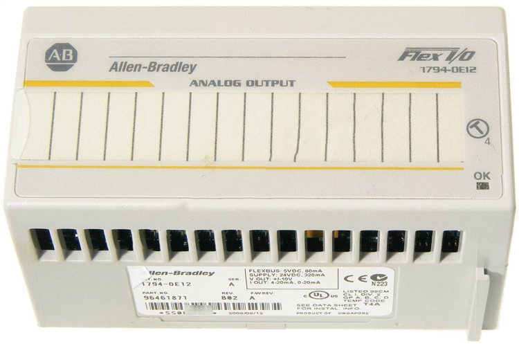 1794-OE12, Allen Bradley, FLEX I/O 12AO CURRENT SINGLE ENDED MODULE, Argentina, Allen Bradley
