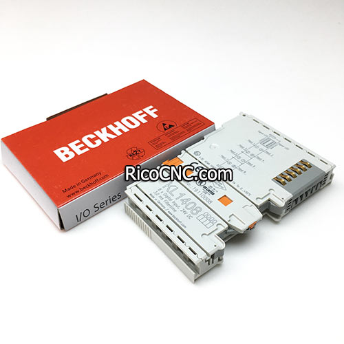 KL1408, Beckhoff Automation, Terminal de bus, entrada digital de 8 canales, 24 V CC, 3 ms, conexión de 1 cable