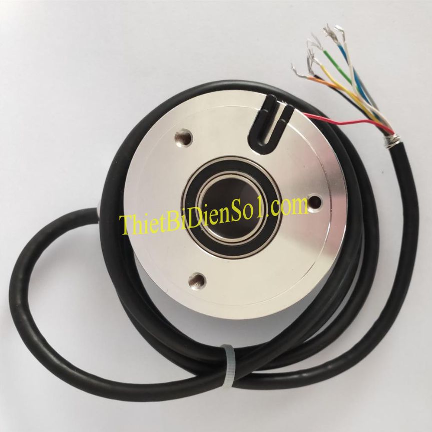 CK61-Y-3600ZCZ210/S738, LIKA, Encoder de eje hueco, con acoplamiento de eje integrado, Eje de expansión para un montaje preciso Conector M23 o salida de cable