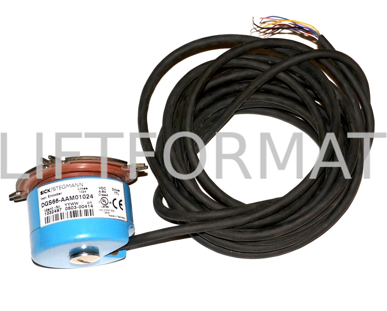DGS66-CAK01000, Sick, Encoder, codificador DGS 66 con eje hueco ciego, 10 V ... 30 V, TTL/RS422