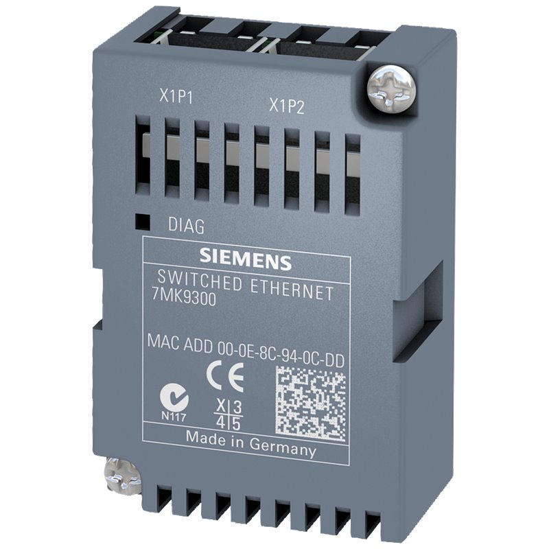 7KM9300-0AE01-0AA0, Siemens, expansion module, switched Ethernet PROFINET, plug-in, for 7KM PAC3200 / 4200 / 3VA COM100 / 800.