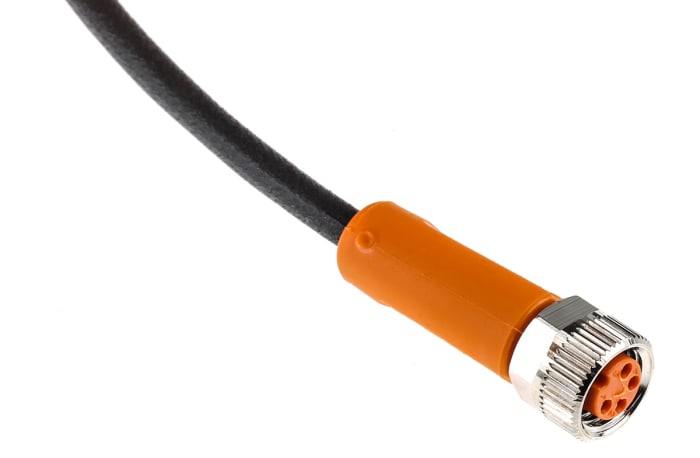 EVC 151, IFM, Cable de conexión, Conector recto hembra M8, 4 cables, 4 polos, 5 m