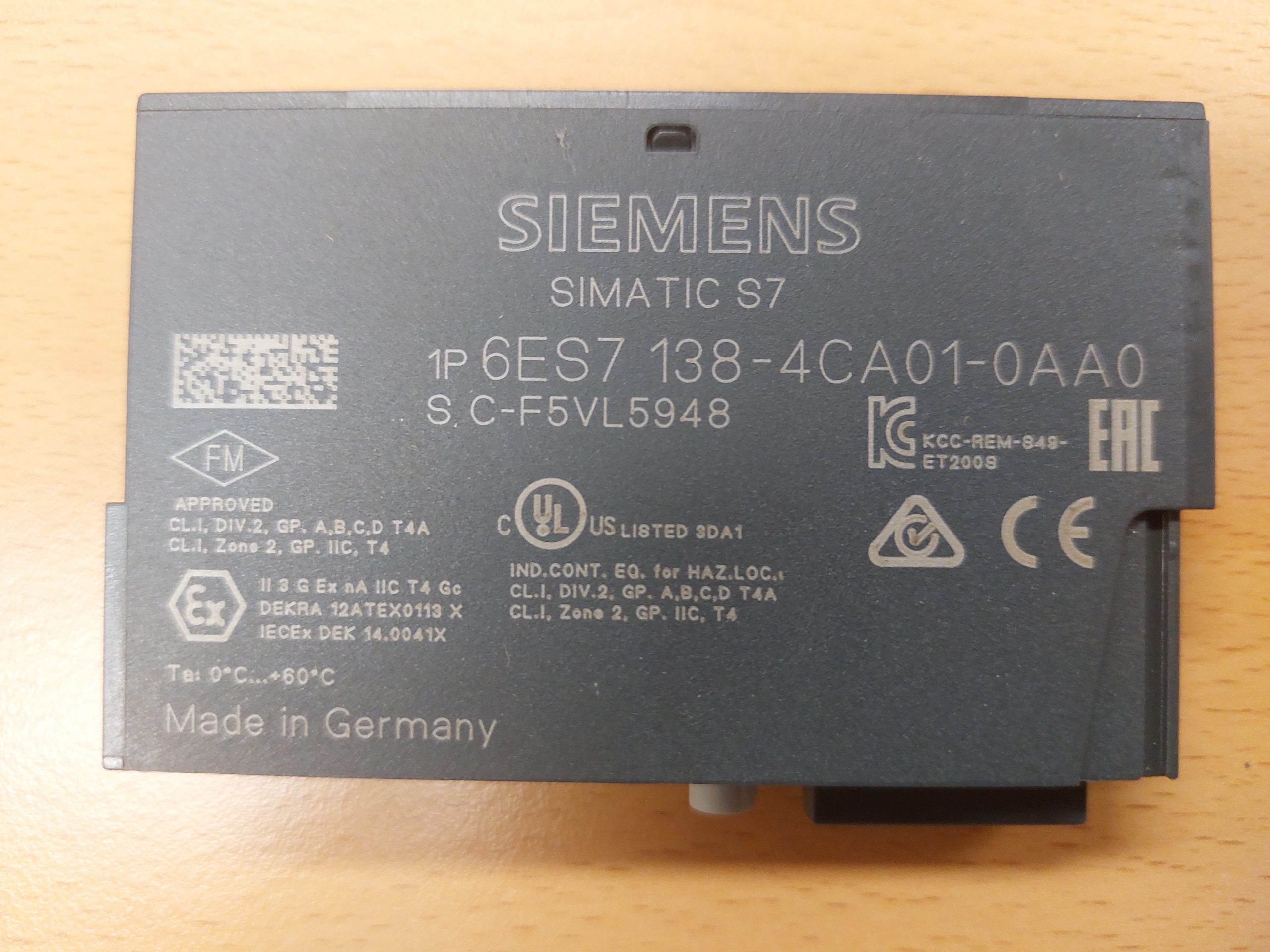 6ES7138-4CA01-0AA0,  Power Module 24V DC