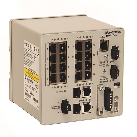 1783-BMS06SL, Allen Bradley, Stratix 5700, Switch Ethernet administrado, 4 x Ethernet Fast 10/100 Mbps Puertos de cobre RJ45 y 2 SFP, ports, x 10/100 Mbps